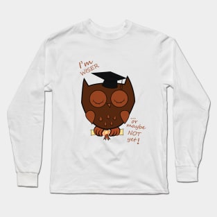 Wiser Sleeping Owl Long Sleeve T-Shirt